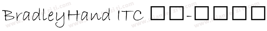 BradleyHand ITC 亮体字体转换